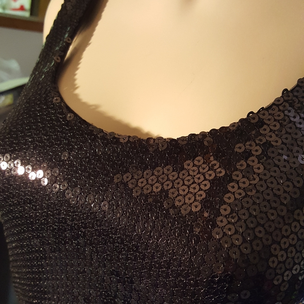 Black Sequins dress size M